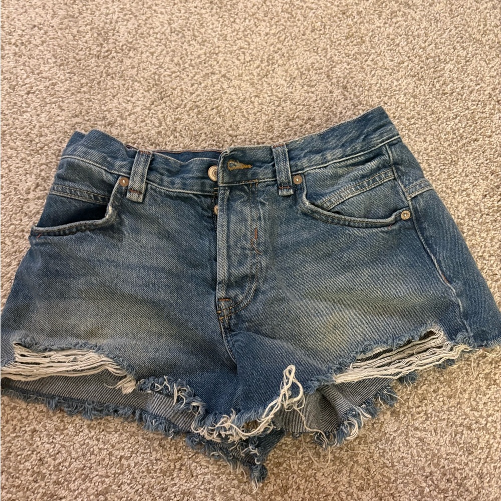 Free People jean shorts